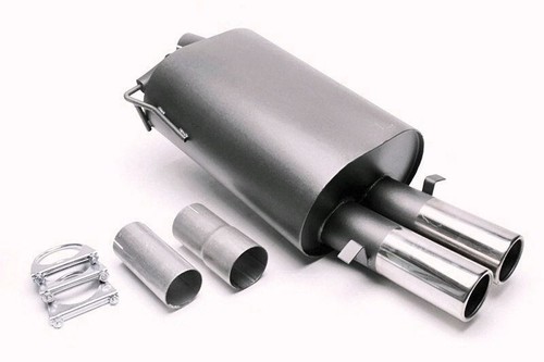 Sportauspuff 2x76mm rund